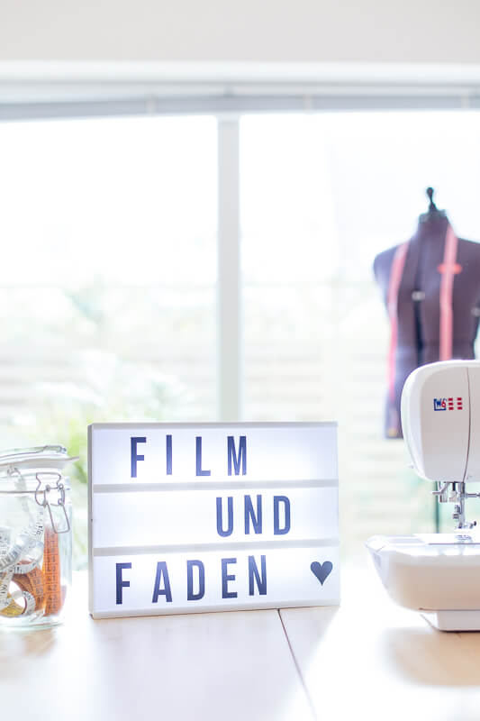 Film und Faden in Lightbox